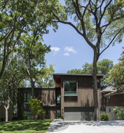 Architect Scott Marek designed this modern residence in the White Rock Valley neighborhood.