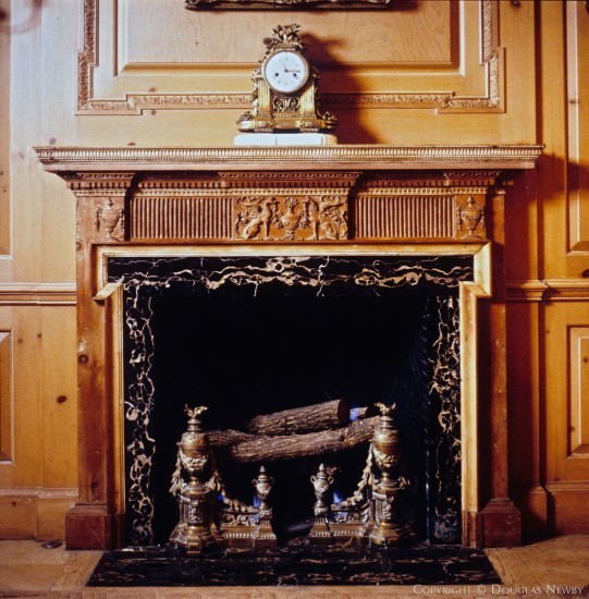 Fireplace at Crespi Estate