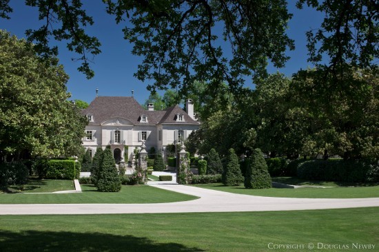 Crespi/Hicks Estate with private drive to formal motor court and informal motor court
