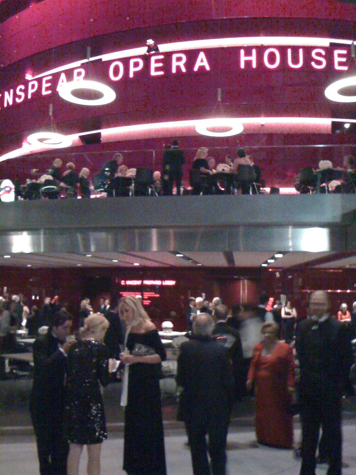 Patrons at the Winspear Opera House in Dallas