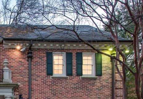 Here is a portion of the MLS Remarks lead picture showing front of red brick Georgian Highland Park Home