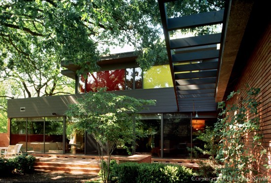 Architect Howard Meyer designed the midcentury modern home.
