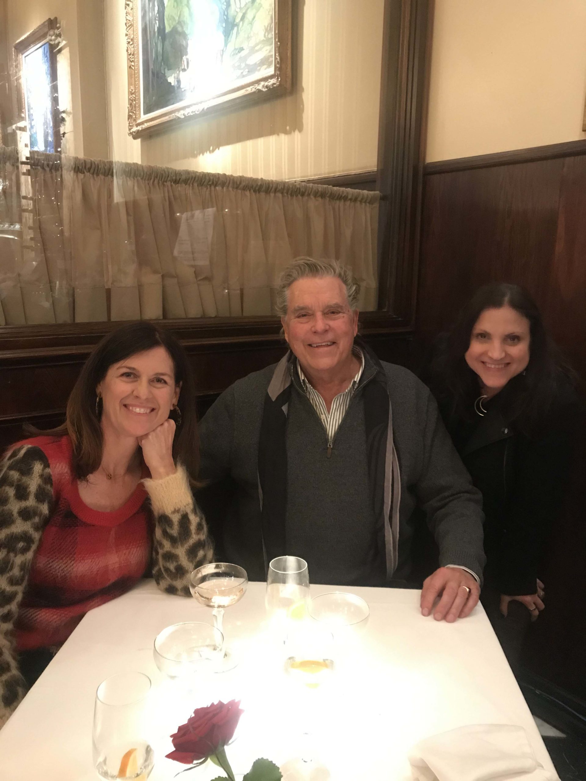 Douglas Newby at Café Pacific in Highland Park with friends and clients Karen Foster and Linda Page, an iconic Dallas restaurant.