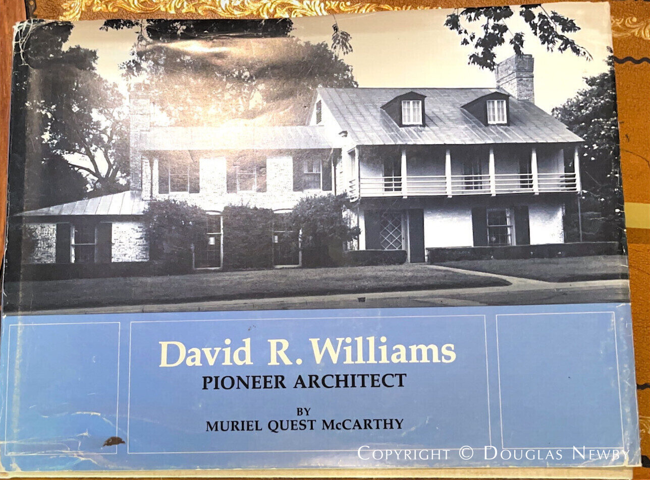 The home architect David Williams designed at 6292 Mercedes in Dallas, Texas, introduces design concepts he used later at 3805 McFarlin in University Park.